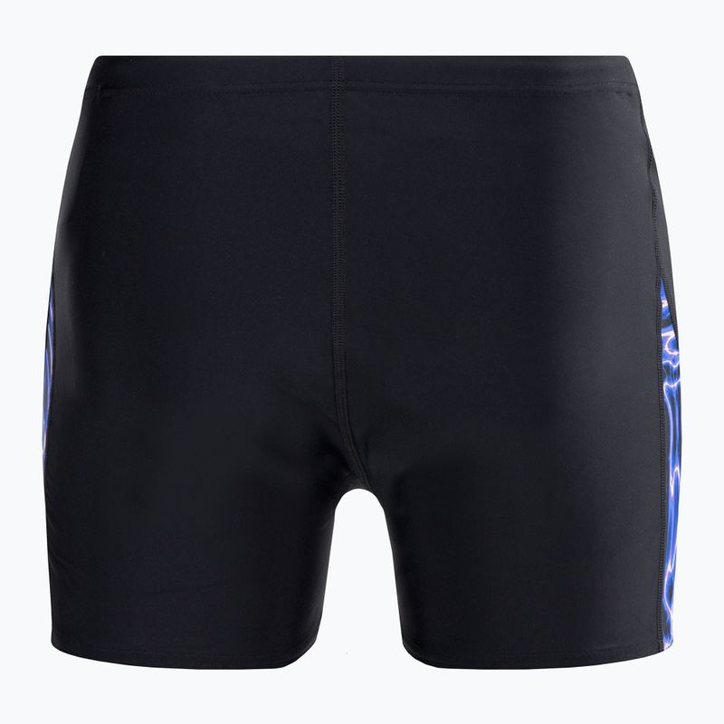 Boxeri de înot bărbați Speedo Allover Digi V-Cut negru/albastru 2