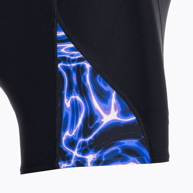 Boxeri de înot bărbați Speedo Allover Digi V-Cut negru/albastru 3