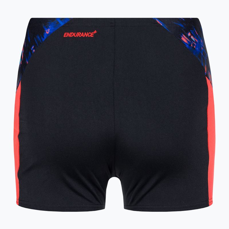Pantaloni scurți de baie Speedo ECO END+ Splice pentru bărbați, negru/portocaliu 2