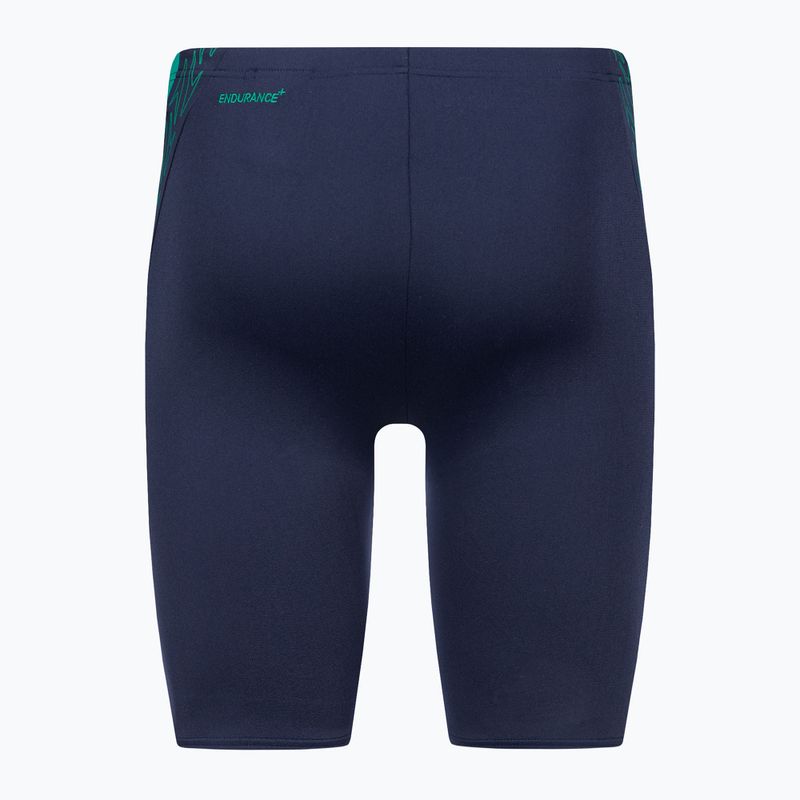 Pantaloni de baie Speedo Hyper Boom Splice pentru bărbați, bleumarin/verde 2