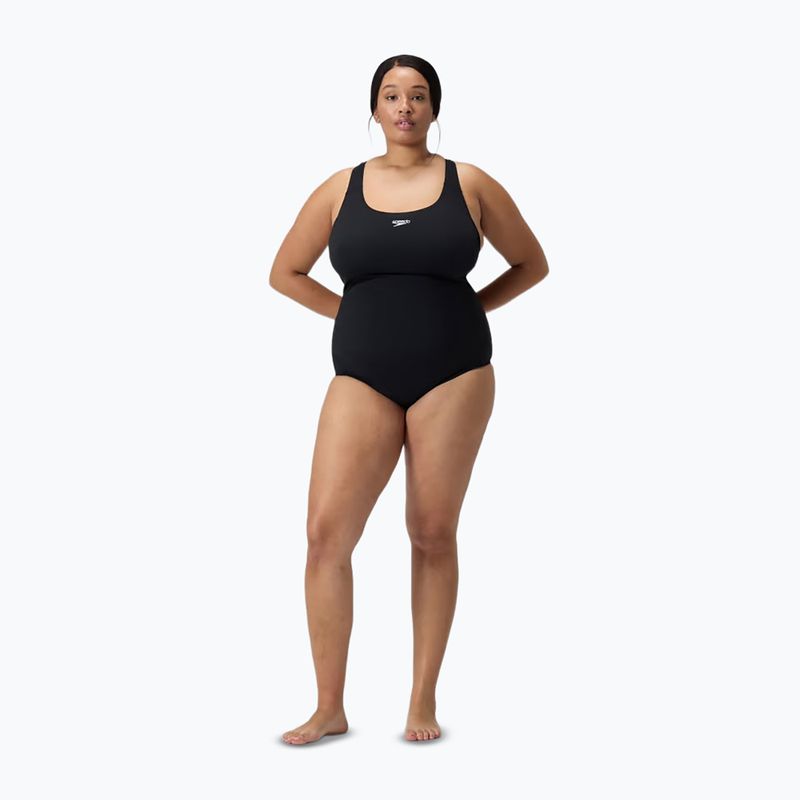 Costum de înot întreg pentru femei Speedo Endurance+ Medalist Plus Size black 2