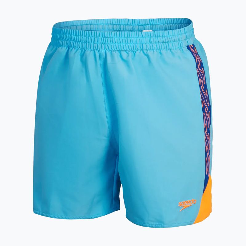 Pantaloni scurți de baie pentru bărbați Speedo Hyperboom Splice 16" picton blue/true cobalt/mandarin peel