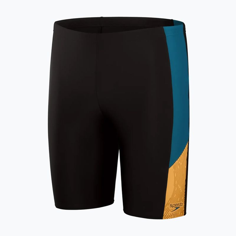 Costum de baie pentru bărbați Speedo Dive black/dark teal/mandarin Peel