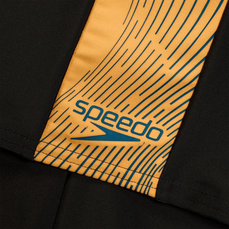 Costum de baie pentru bărbați Speedo Dive black/dark teal/mandarin Peel 3