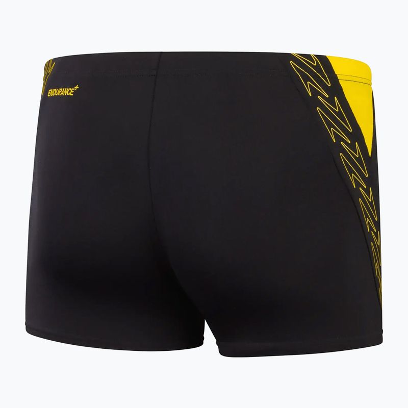 Boxeri de baie pentru bărbați Speedo Hyper Boom Splice black/lemon drizzle 2
