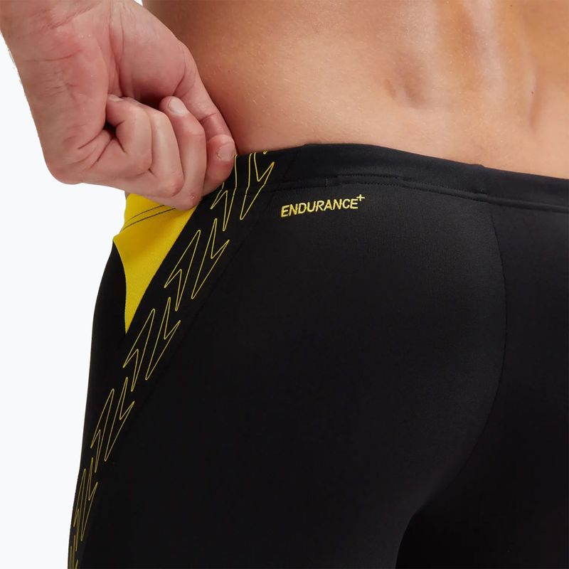 Boxeri de baie pentru bărbați Speedo Hyper Boom Splice black/lemon drizzle 7