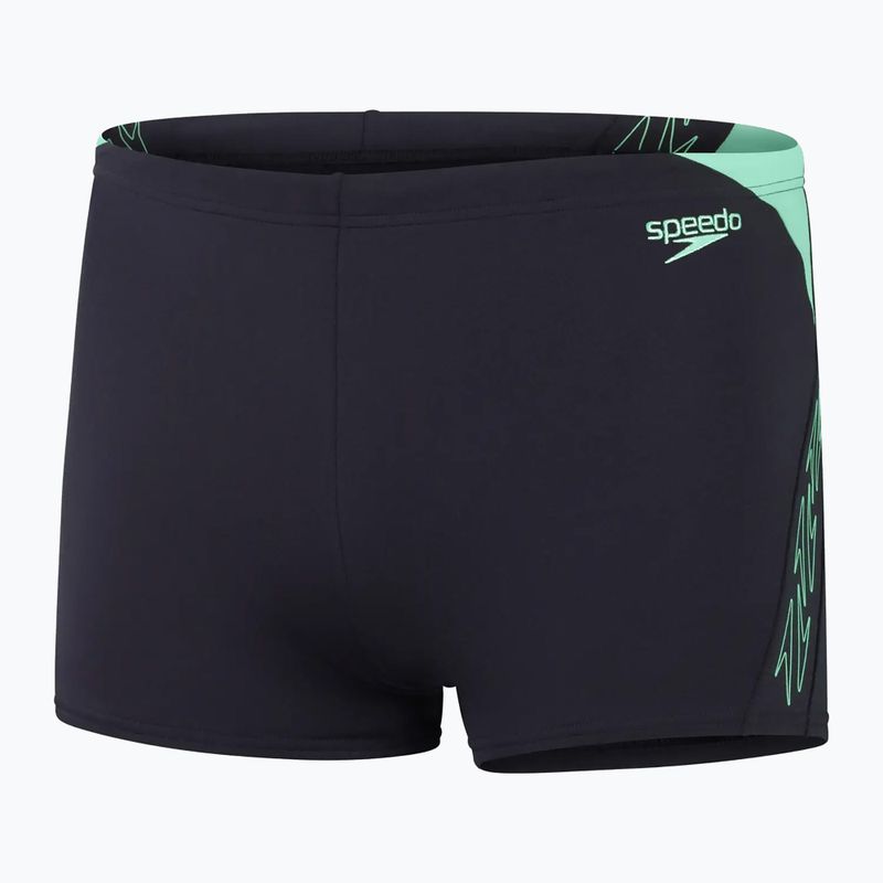 Boxeri de baie pentru bărbați Speedo Hyper Boom Splice true navy/herlequin green