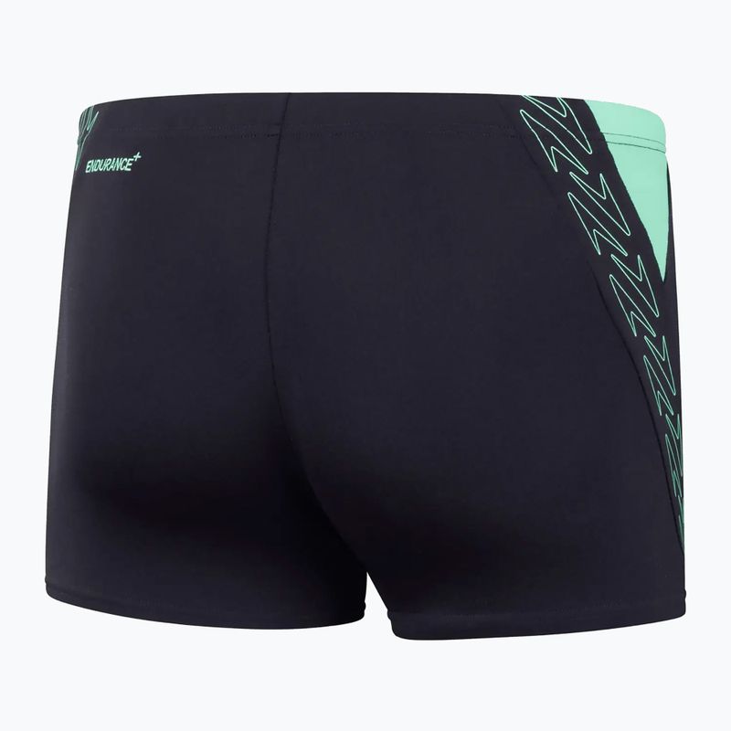Boxeri de baie pentru bărbați Speedo Hyper Boom Splice true navy/herlequin green 2