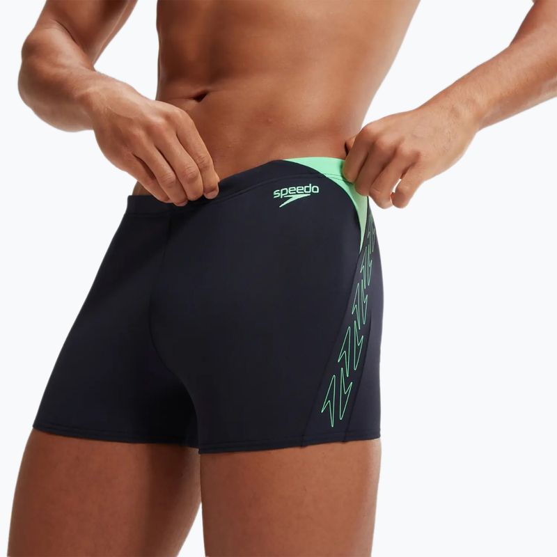 Boxeri de baie pentru bărbați Speedo Hyper Boom Splice true navy/herlequin green 7