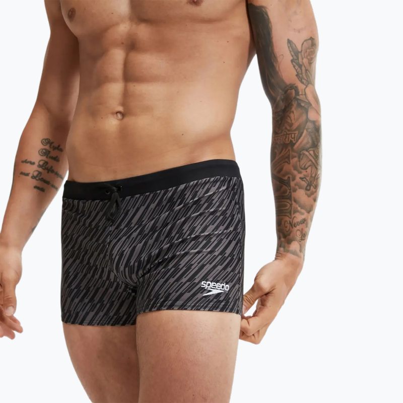 Boxeri de baie pentru bărbați Speedo Valmilton black/gove grey 7