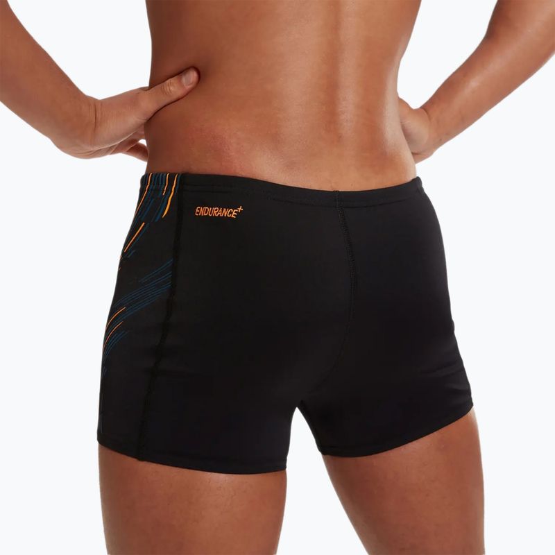 Boxeri de baie pentru bărbați Speedo Tech Panel black/mandarin peel/dark teal 8