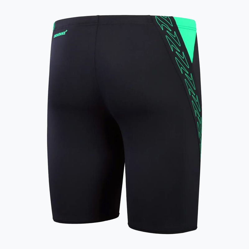 Boxeri de înot pentru bărbați Speedo Hyper Boom Splice true navy/herlequin green 2