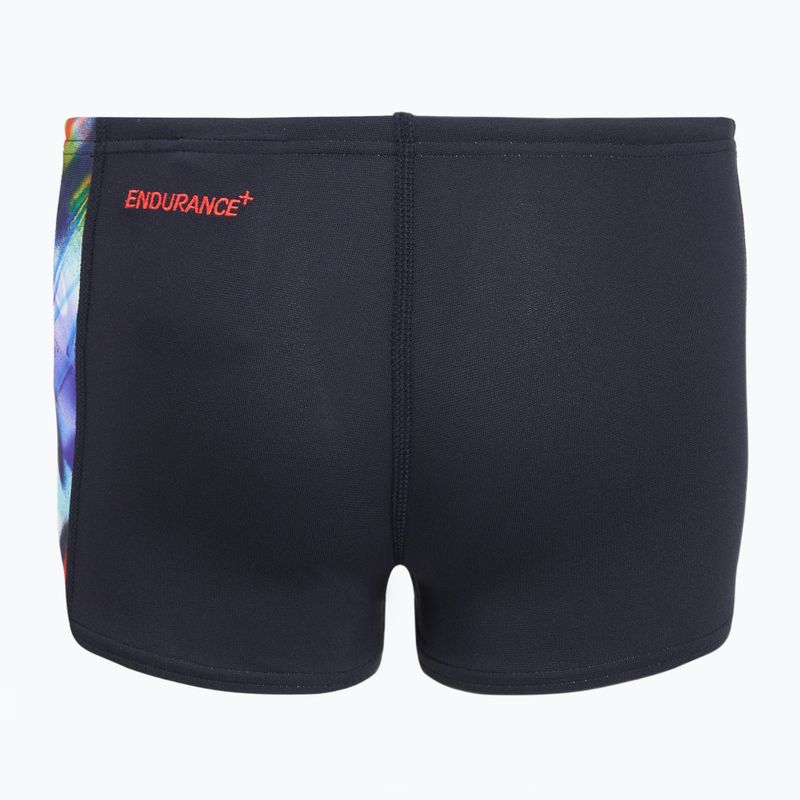Boxeri de înot pentru copii Speedo Digital Panel Aquashort true navy/watermelon/bitter lime 2