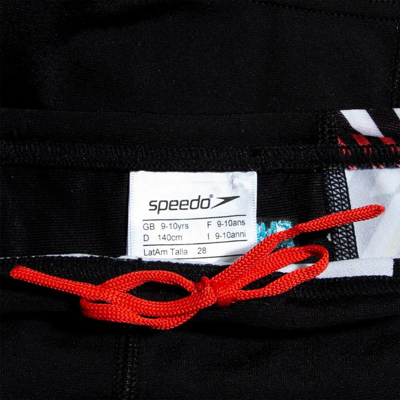 Boxeri de baie pentru copii Speedo Digital Panel black/white/watermelon
