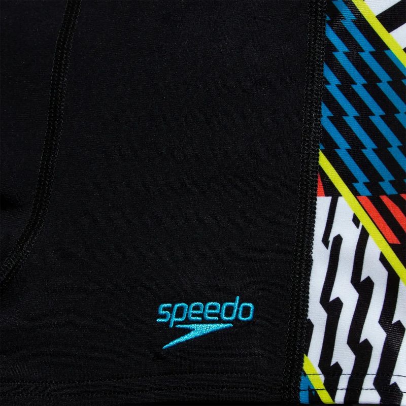 Boxeri de baie pentru copii Speedo Digital Panel black/white/watermelon
