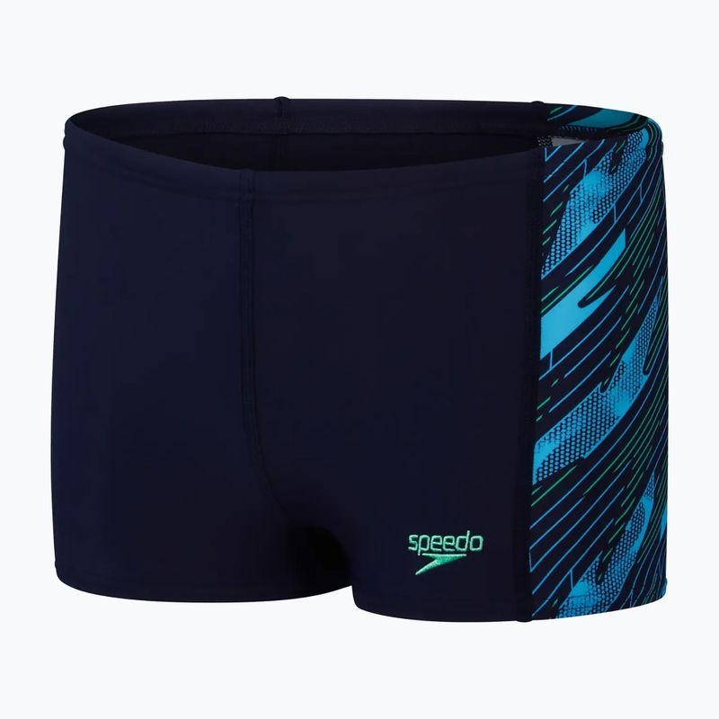 Boxeri de baie pentru copii Speedo Hyperboom true navy/harlequin green/picton green