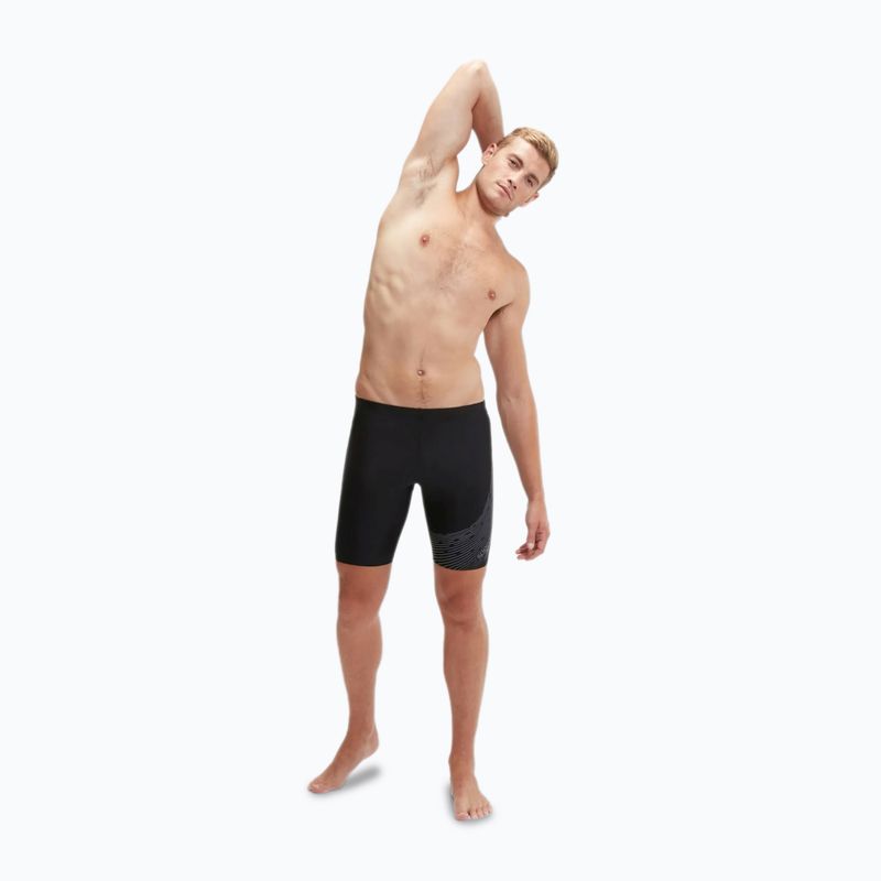 Boxeri de înot pentru bărbați Speedo Medley Logo Jammer black/usa charcoal 6