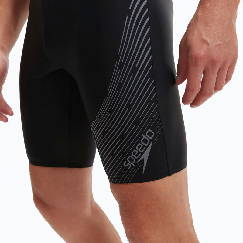 Boxeri de înot pentru bărbați Speedo Medley Logo Jammer black/usa charcoal 8