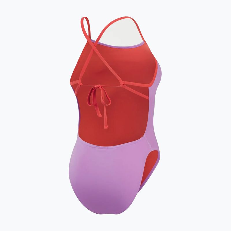 Costum de baie dintr-o bucată pentru femei Speedo Solid Tie Back sweet purple/watermelon 3