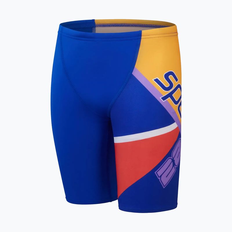 Costum de baie pentru copii Speedo Placement V Cut Digital true cobalt/watermelon/sweep purple