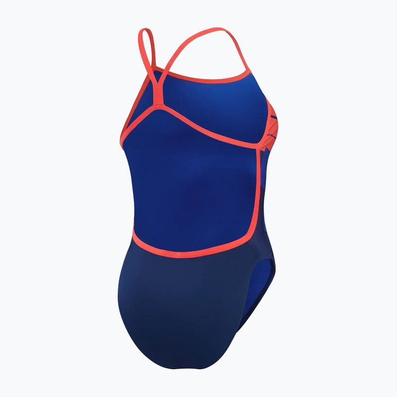 Costum de baie dintr-o bucată pentru femei Speedo Placement Digital Vback cerulean blue/true cobalt/watermelon/white 3