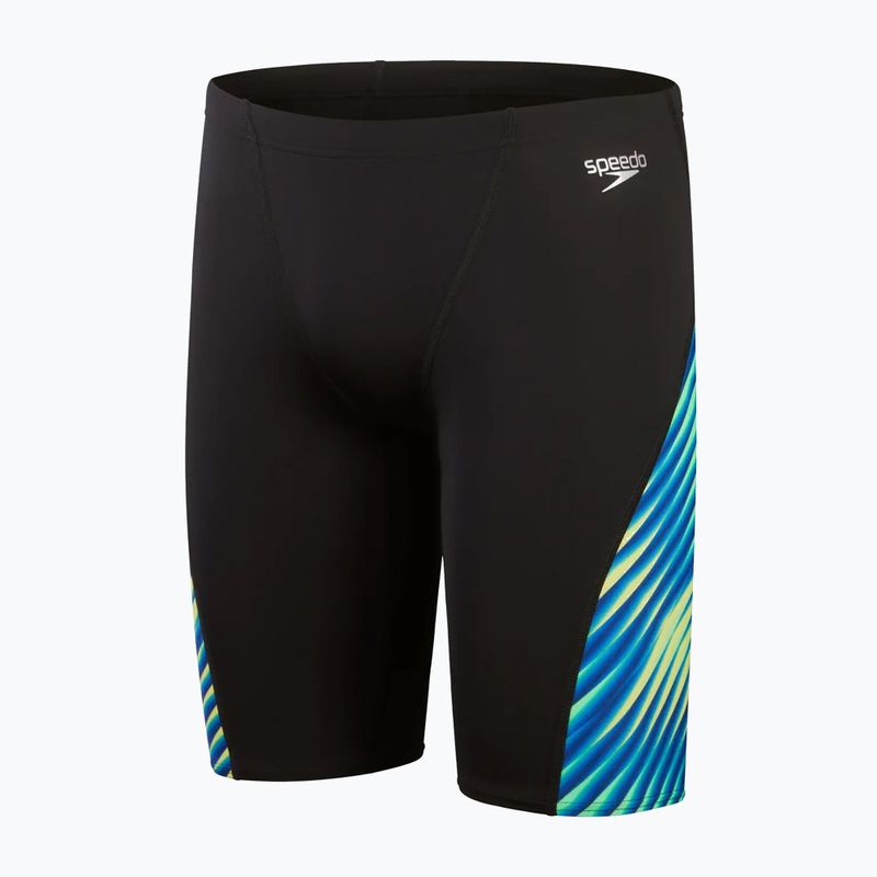 Costum de baie pentru bărbați Speedo Allover Digital V-Cut black/true cobalt