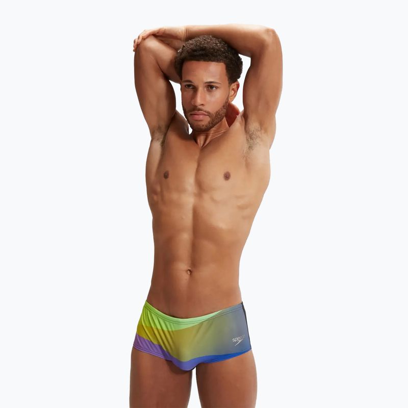 Slipuri pentru bărbați Speedo Allover Digital Brief black/sweet purple 5