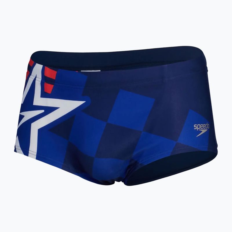 Boxeri de baie pentru bărbați Speedo Placement Digital Brief cerulean blue/true cobalt/watermelon/white