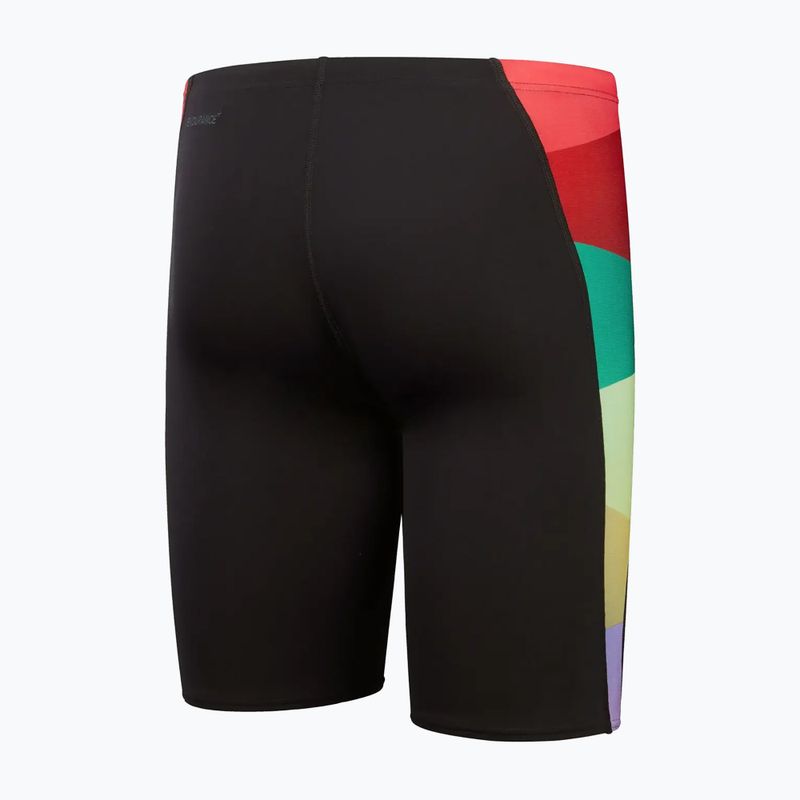 Costum de baie pentru bărbați Speedo Placement Digital V-Cut black/sweet purple/harlequin green/watermelon 2