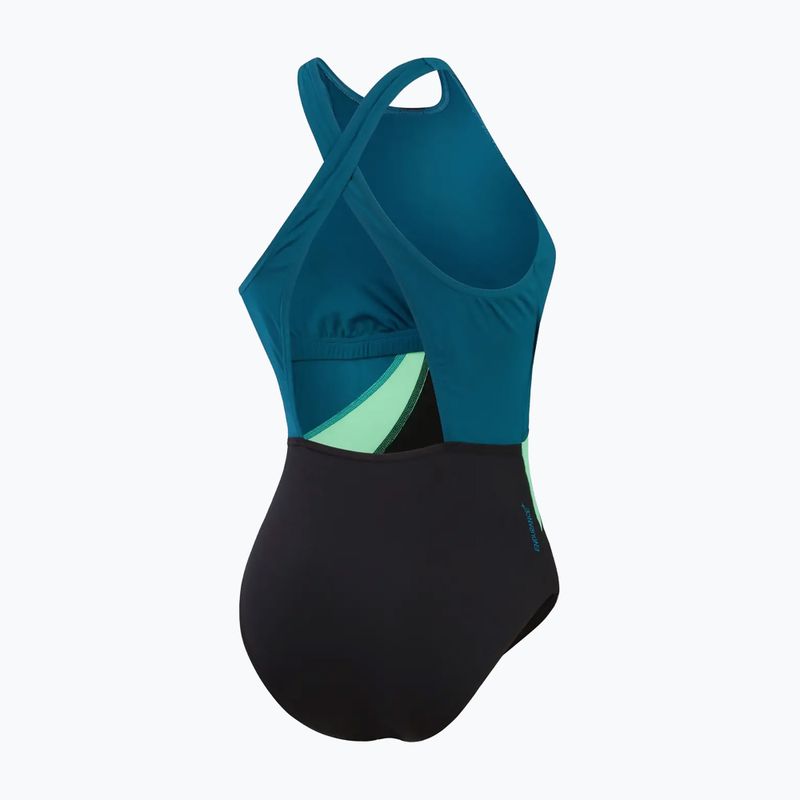 Costum de baie dintr-o bucată pentru femei Speedo Colourblock Highneck Crossback