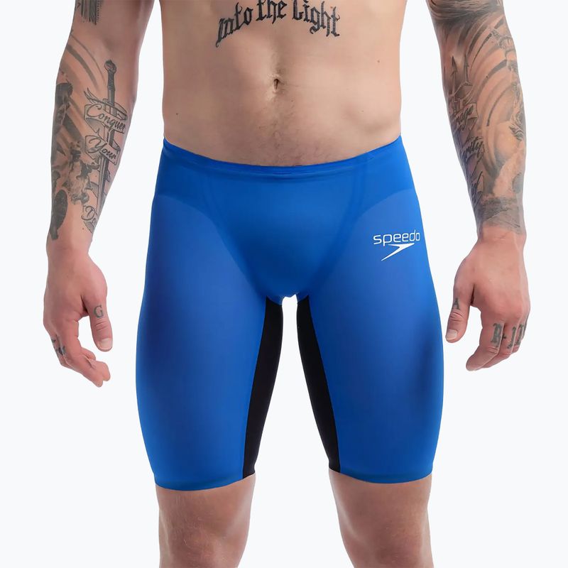 Costum de baie pentru bărbați Speedo Fastskin LZR Pure Valor 2.0 cobalt pop/black 7