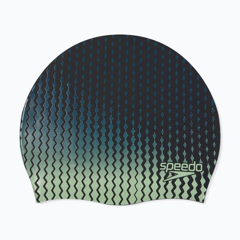 Cască de înot  Speedo Printed Silicone black/matcha/teal