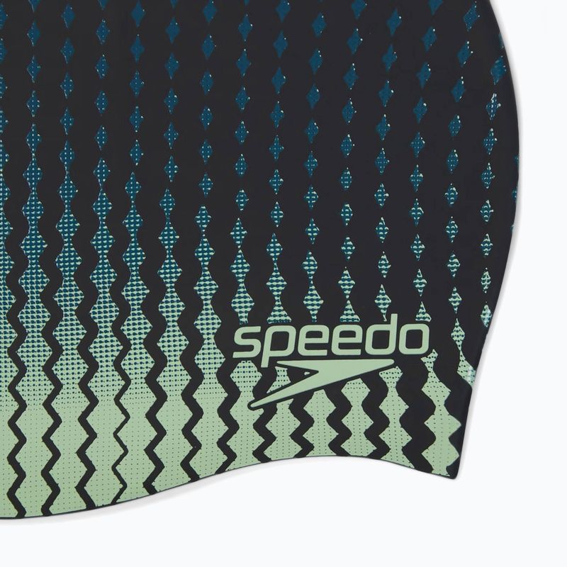 Cască de înot  Speedo Printed Silicone black/matcha/teal 3