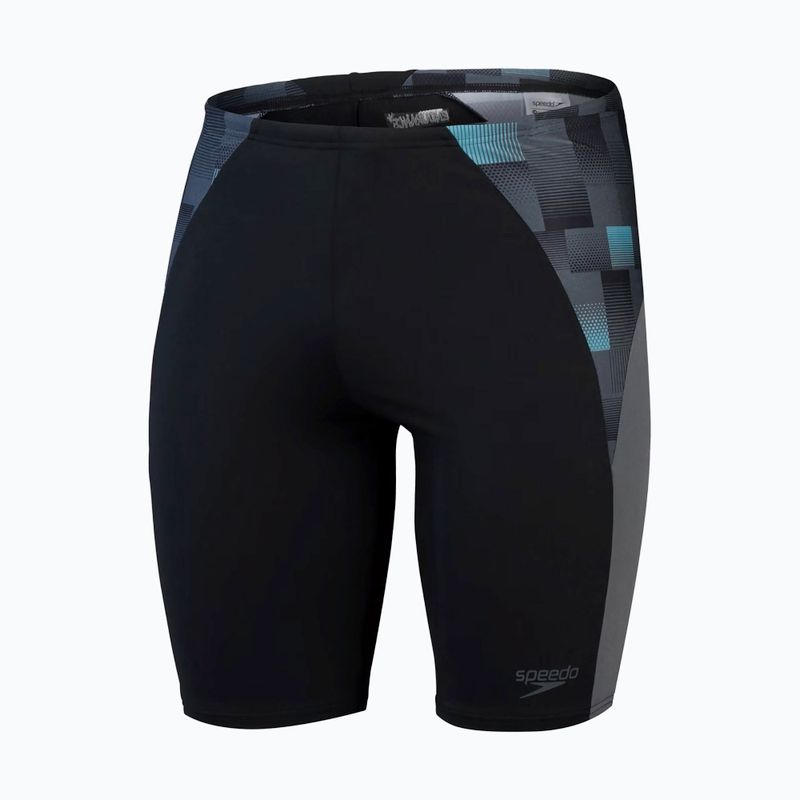 Boxeri de înot pentru bărbați Speedo Endurance+ MAX Splice Jammer black/usa charcoal/marine