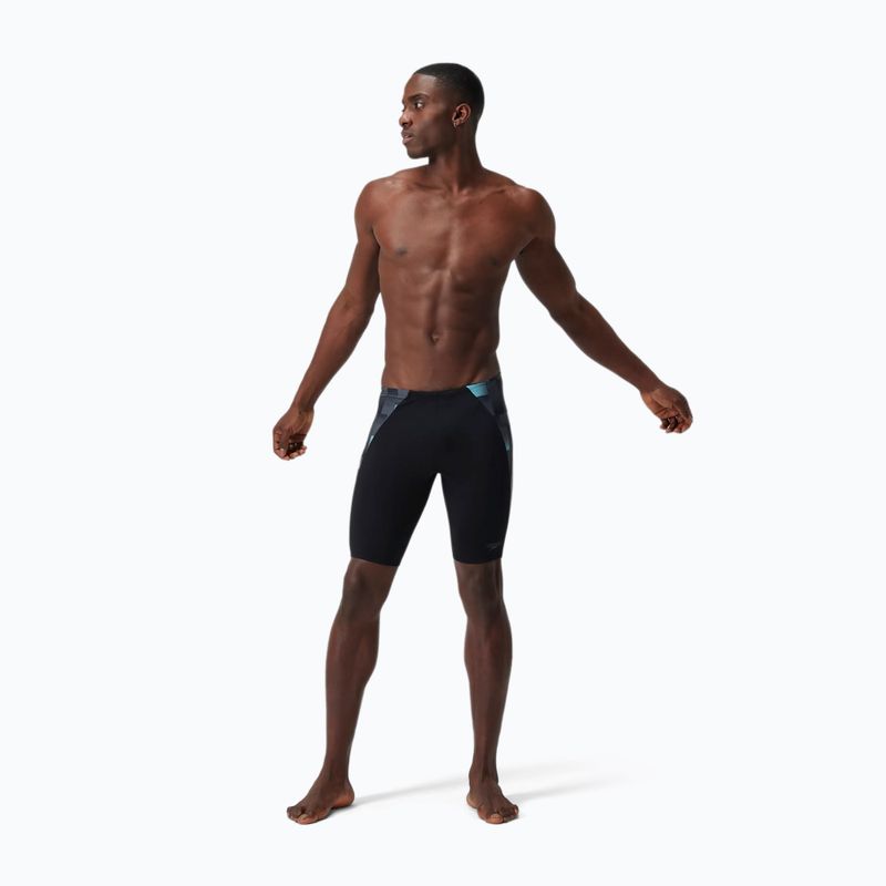 Boxeri de înot pentru bărbați Speedo Endurance+ MAX Splice Jammer black/usa charcoal/marine 6