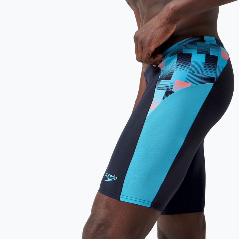 Boxeri de înot pentru bărbați Speedo Endurance+ MAX Splice Jammer true navy/picton blue/siren red