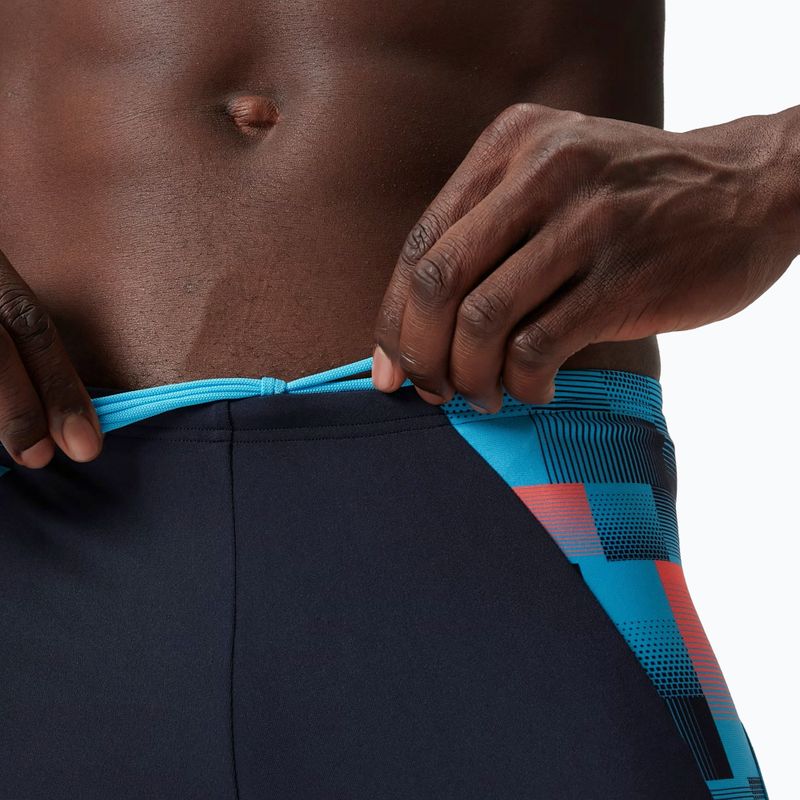 Boxeri de înot pentru bărbați Speedo Endurance+ MAX Splice Aquashort true navy/picton blue/siren red