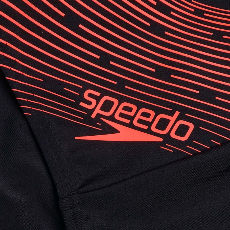 Boxeri de înot pentru bărbați Speedo Medley Logo Jammer black/siren red 4