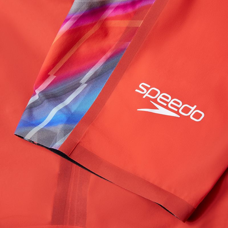 Costum de înot dintr-o singură piesă pentru femei Speedo Fastskin LZR Pure Valor 2.0 Openback Kneeskin flame red/picton blue 3