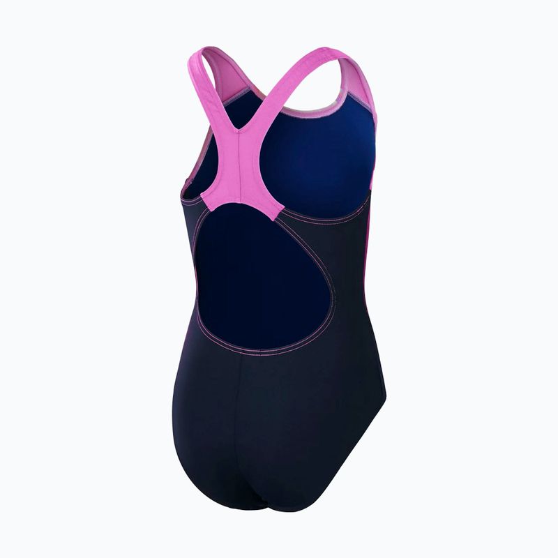 Costum de baie dintr-un element pentru copii Speedo Digital Placement Splashback true navy/kiki pink/siren red/matcha 2