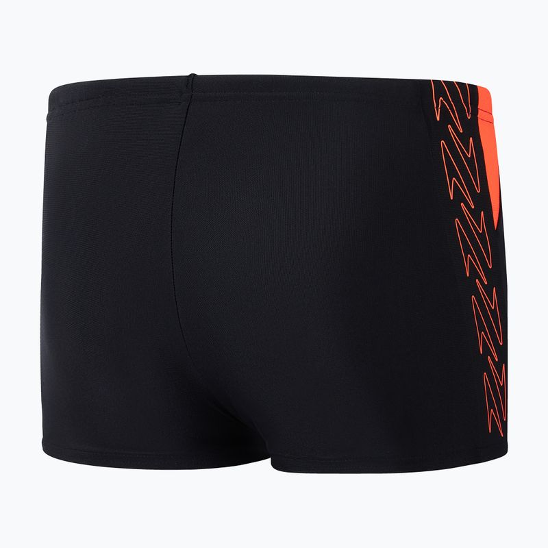 Boxeri de înot pentru copii Speedo HyperBoom Splice Aquashort black/siren red 2