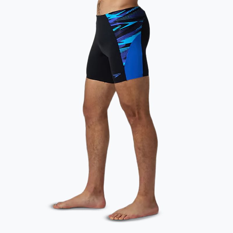 Jammere de înot pentru bărbați Speedo Endurance+ Max Splice Jammer black/cobalt pop 4