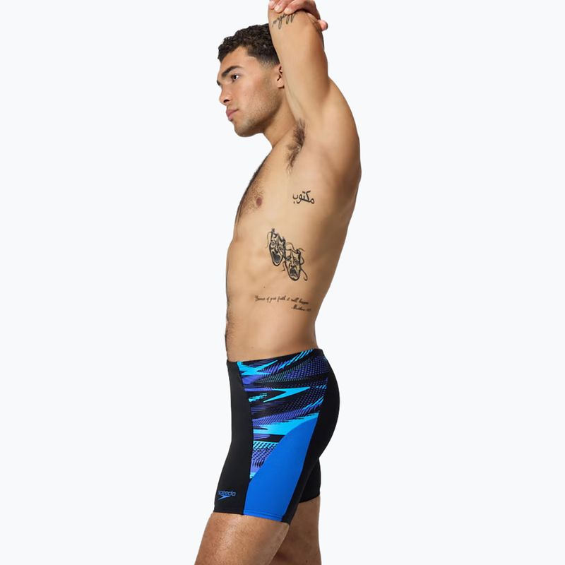 Jammere de înot pentru bărbați Speedo Endurance+ Max Splice Jammer black/cobalt pop 7