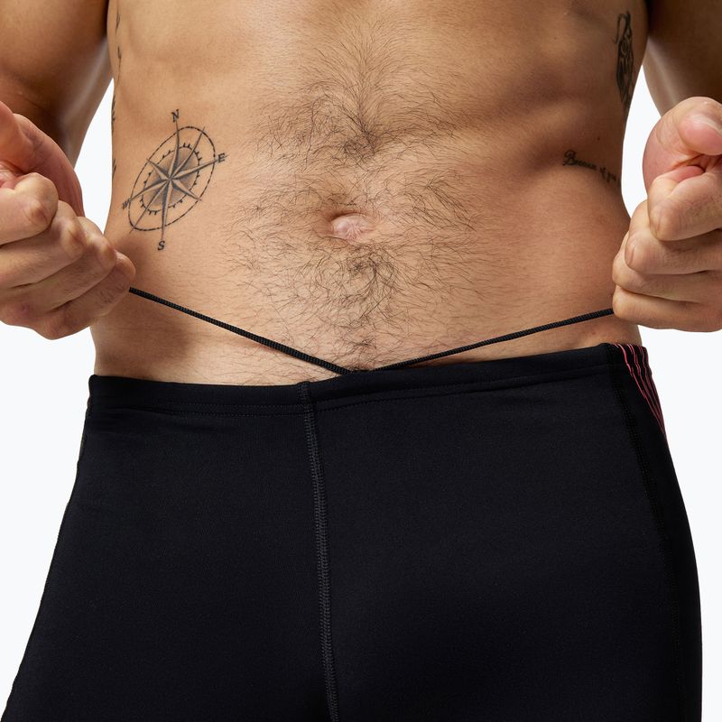 Boxeri de înot pentru bărbați Speedo Tech Panel Aquashort black/coral sands 3