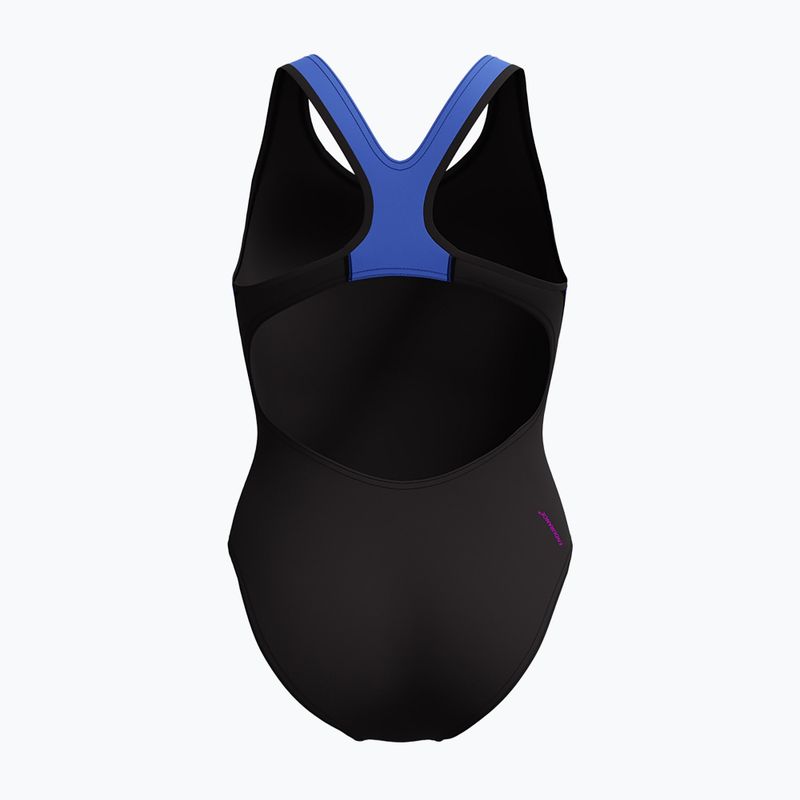 Costum de baie întreg pentru femei Speedo Placement Laneback zoom boom placement/speedo black 2