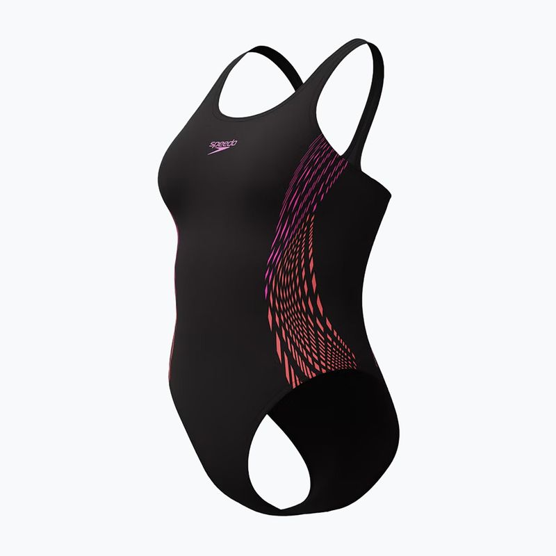 Costum de baie întreg pentru femei Speedo Placement Muscleback neon violet 3