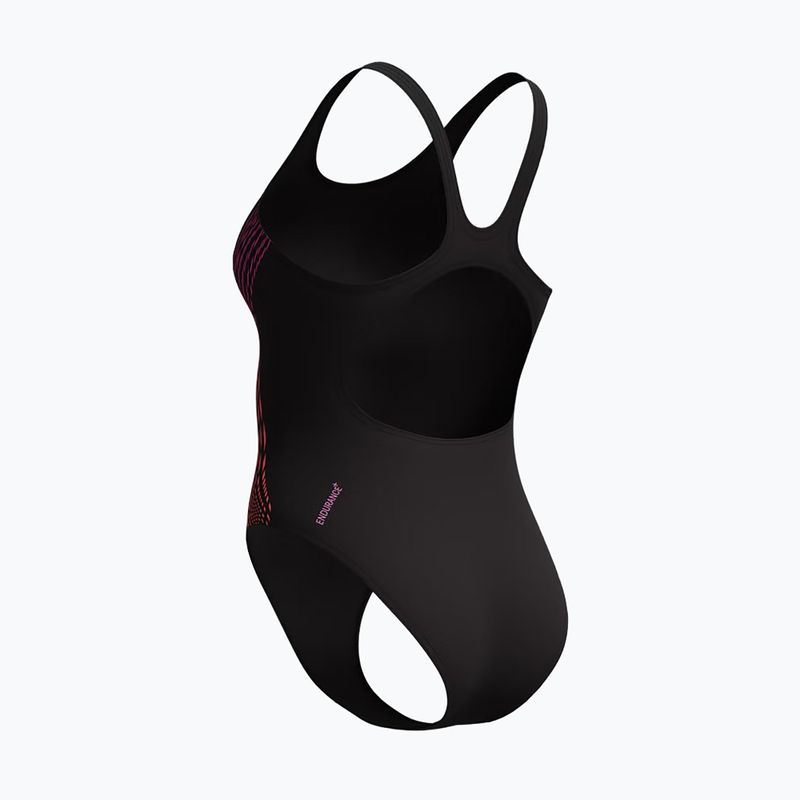 Costum de baie întreg pentru femei Speedo Placement Muscleback neon violet 5