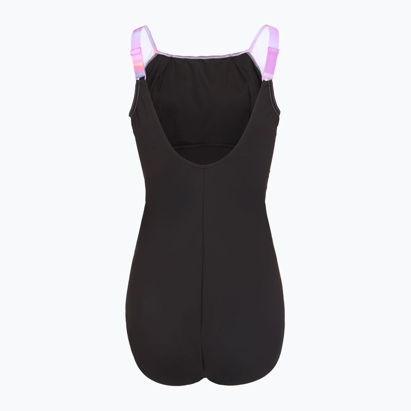 Costum de baie întreg pentru femei Speedo Shaping LunaLustre Printed neon violet 2
