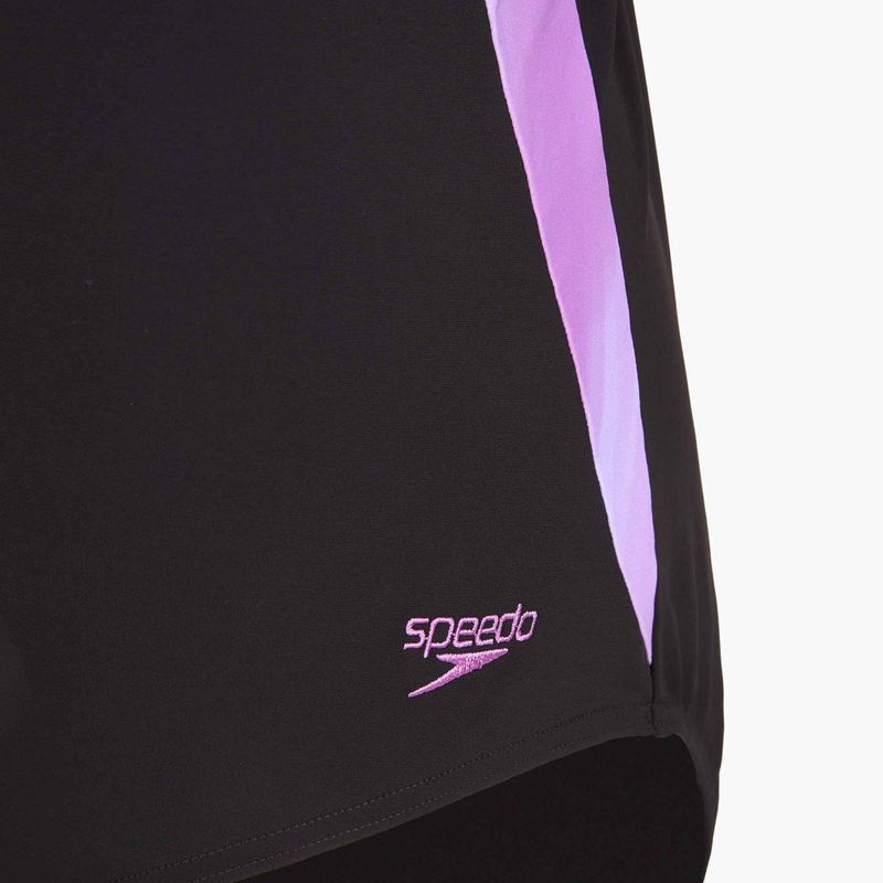 Costum de baie întreg pentru femei Speedo Shaping LunaLustre Printed neon violet 3