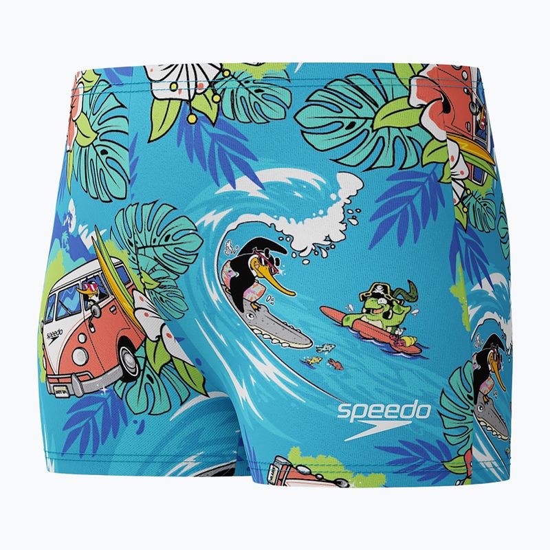 Boxeri de înot pentru copii Speedo Learn To Swim Digital Allover Aquashort picton blue 3
